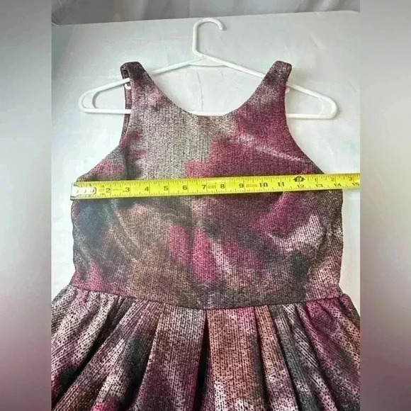 Alice + Olivia Marie Tulip Dress Purple Metallic - Picture 3 of 11